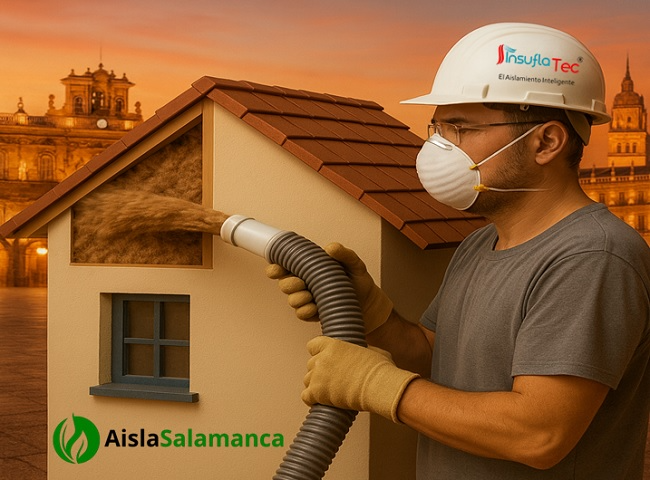 Instalación en solo un día: El aislamiento de InsuflaTec gana terreno en viviendas en Salamanca