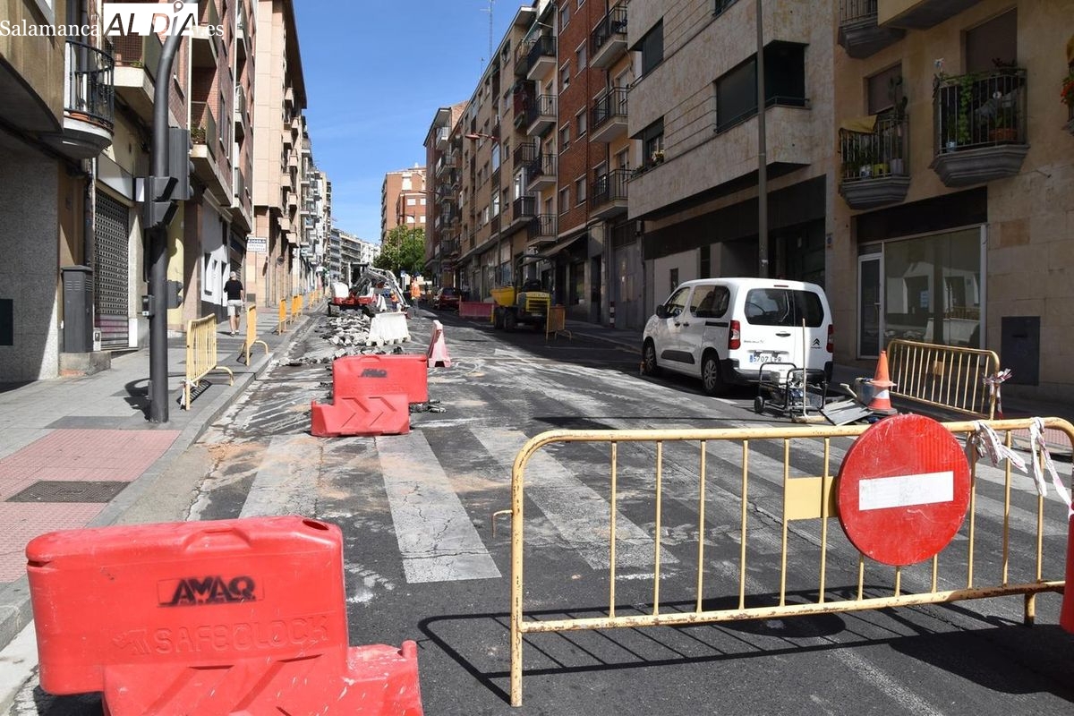 Calles cortadas Salamanca: 21 vías con obras este miércoles