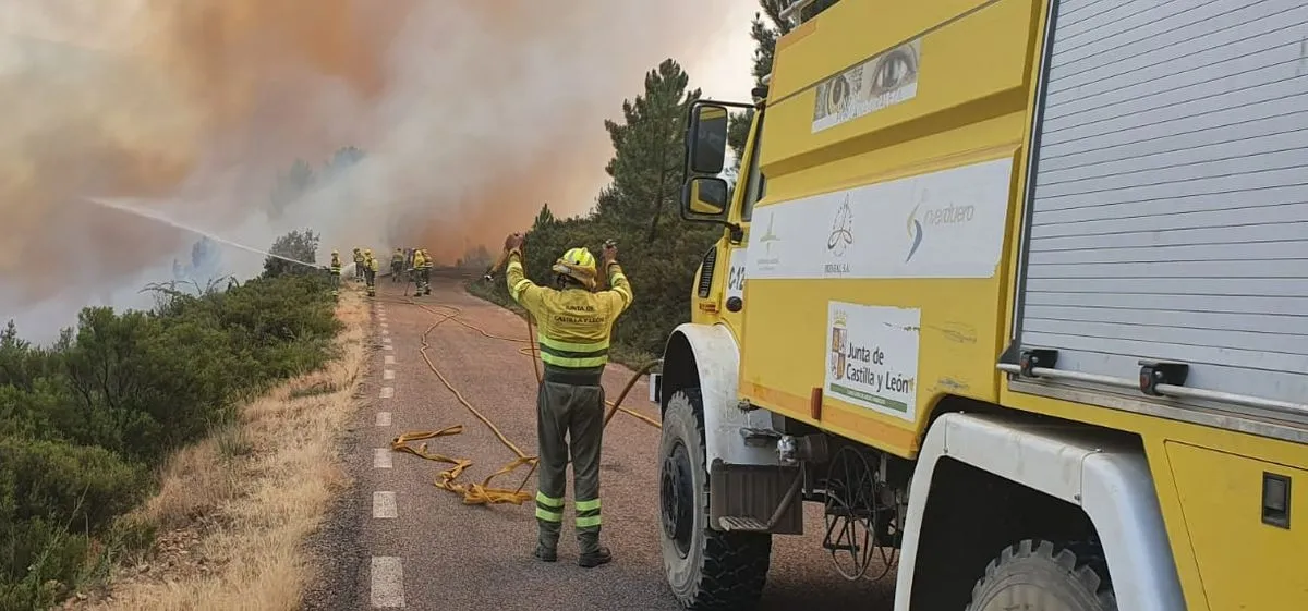 Foto de archivo de un incendio anterior en la provincia de Salamanca