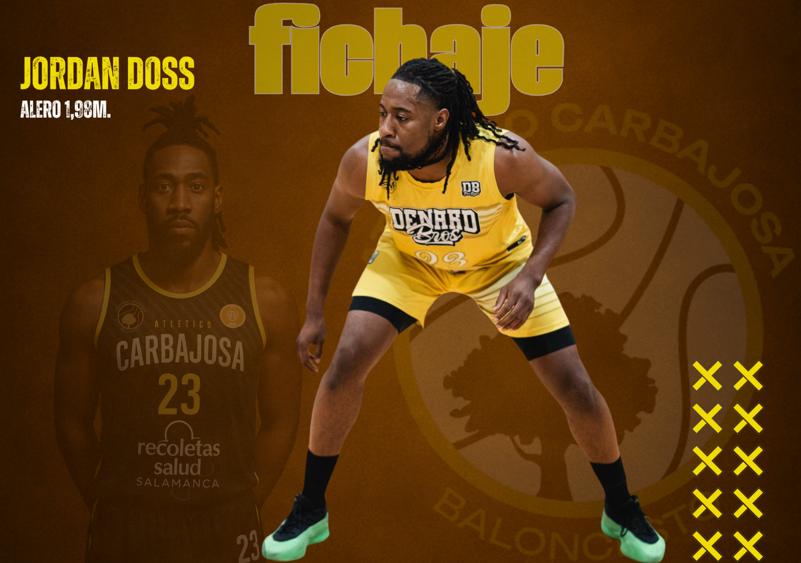 El norteamericano Jordan Doss se suma al ambicioso proyecto del Recoletas Salud Carbajosa