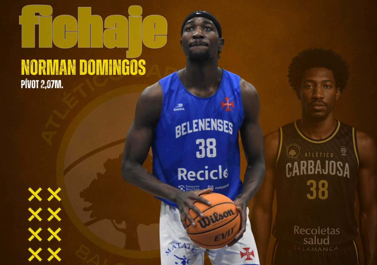 Norman Domingos, nuevo ‘center’ del Recoletas Salud Carbajosa