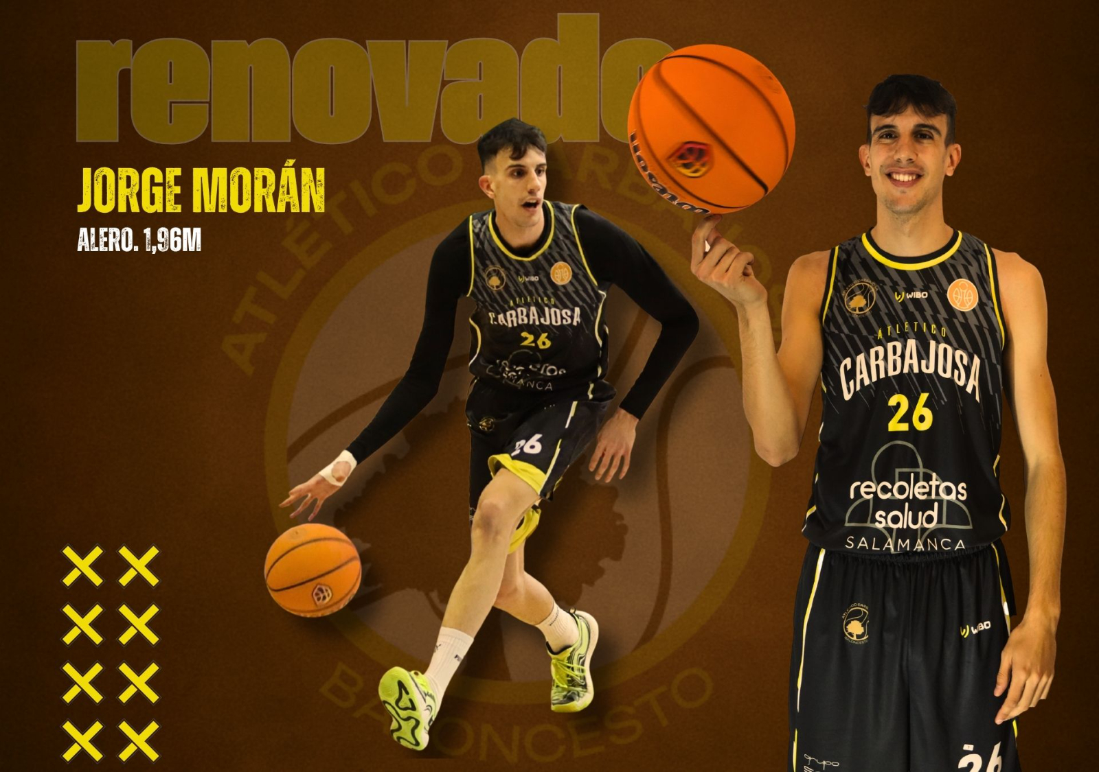 Jorge Morán renueva con el Recoletas Salud Carbajosa para la temporada 2025/26