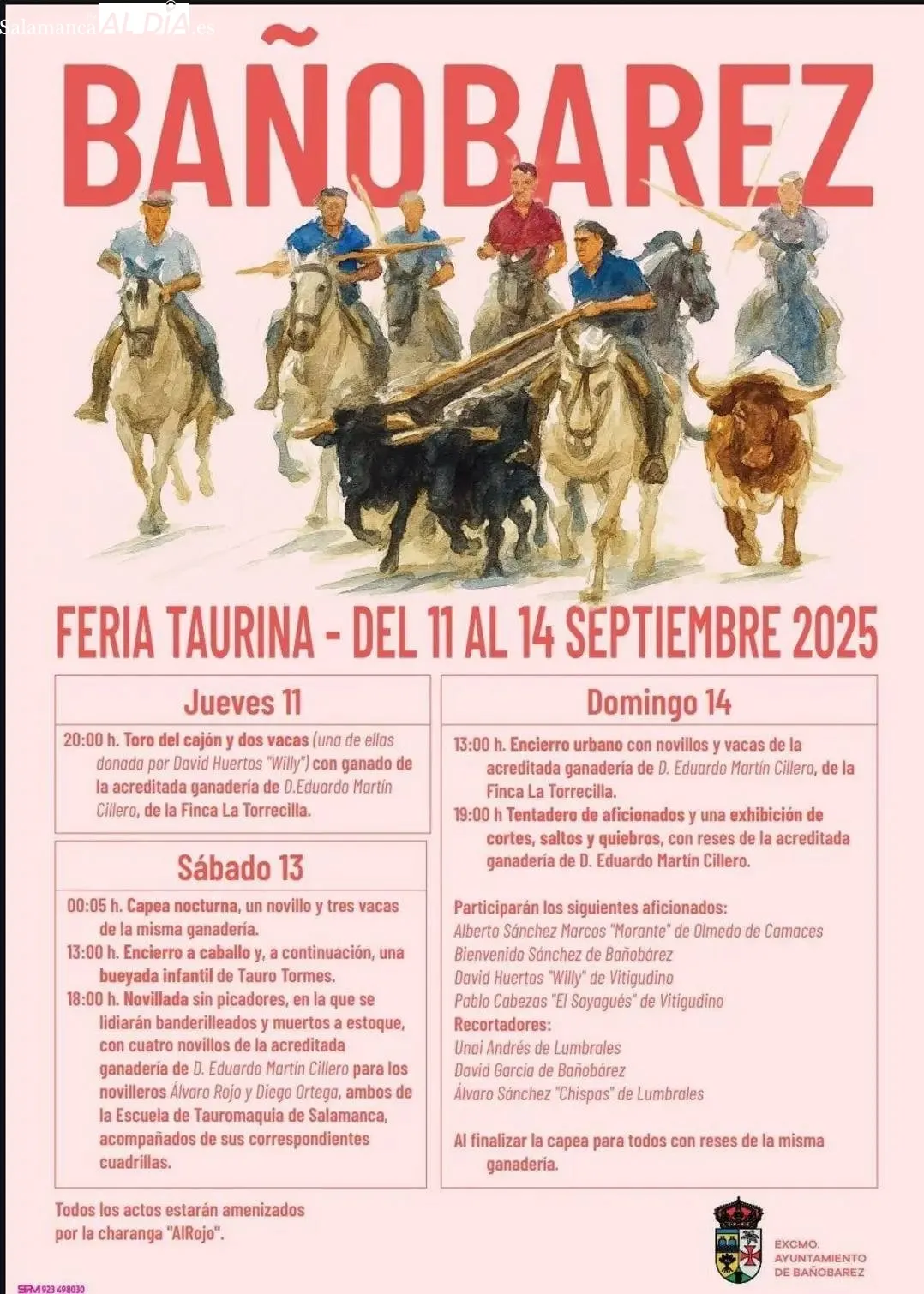 Foto 4 - Ba&ntilde;ob&aacute;rez presenta un completo programa para sus fiestas patronales con un gran protagonismo taurino