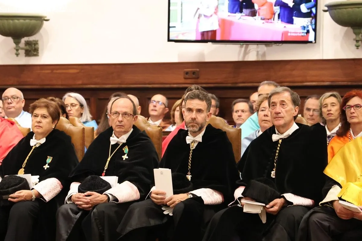 Acto de apertura del curso en el Paraninfo de la Universidad de Salamanca. Foto de David Sañudo