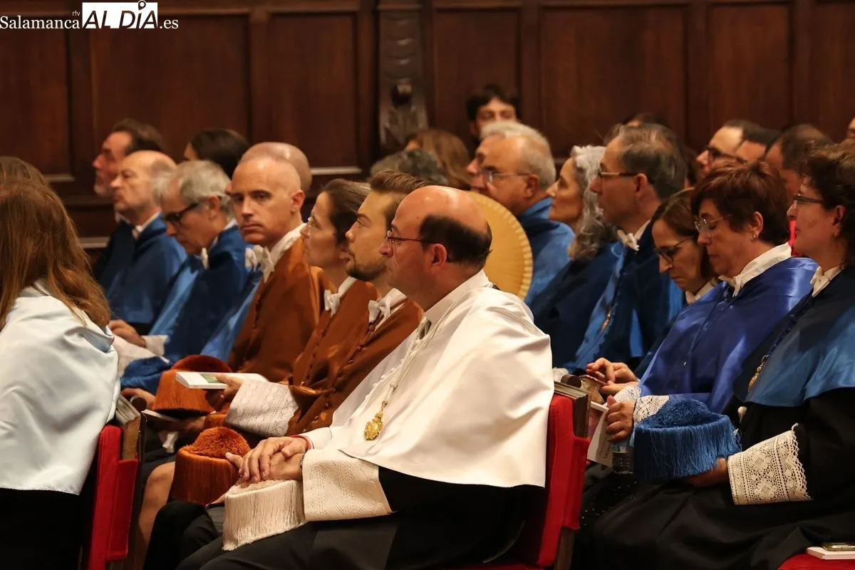 Acto de apertura del curso en el Paraninfo de la Universidad de Salamanca. Foto de David Sañudo