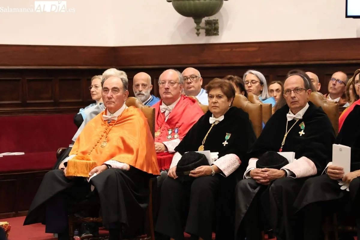 Acto de apertura del curso en el Paraninfo de la Universidad de Salamanca. Foto de David Sañudo