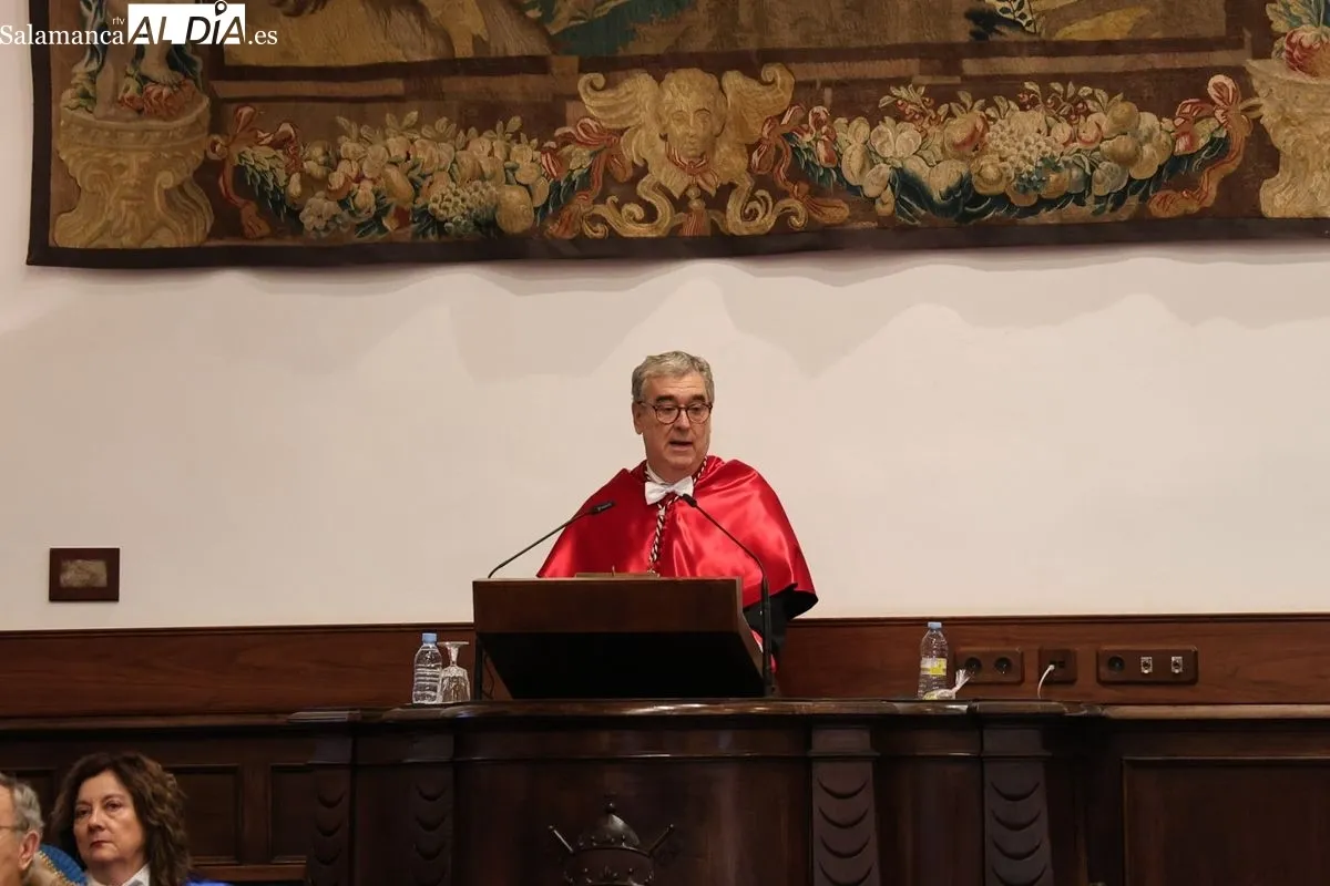 Acto de apertura del curso en el Paraninfo de la Universidad de Salamanca. Foto de David Sañudo