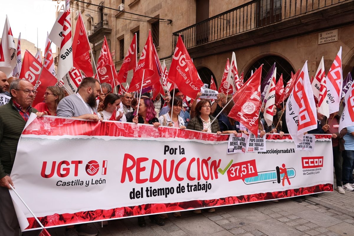 CCOO y UGT: 60.000 salmantinos se beneficiarían de la jornada de 37,5h