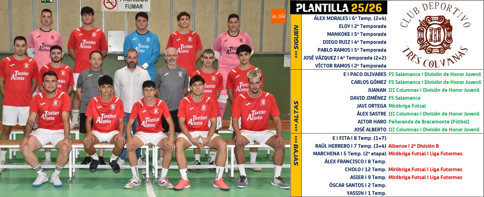 14 jugadores, la mitad novedades, integran la plantilla del III Senior que debuta este sábado