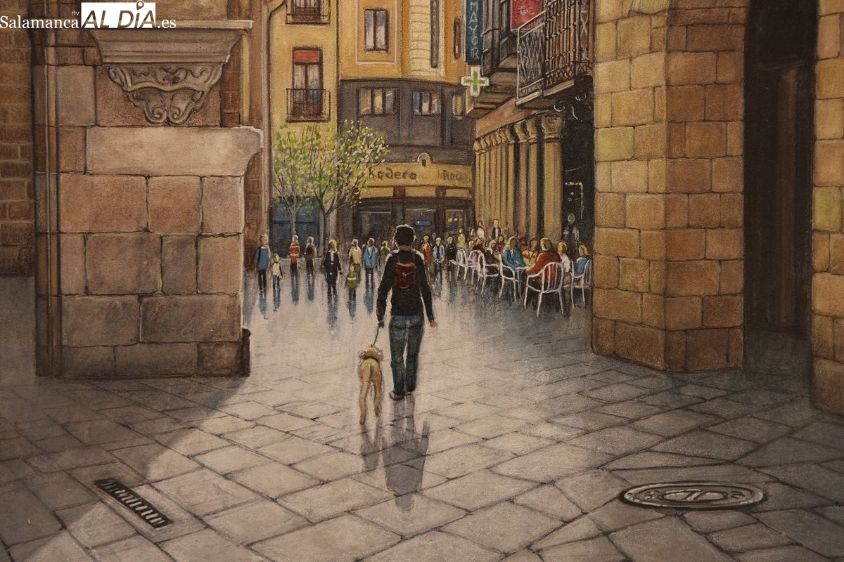 FOTOS | Antonio González dona su exposición Paisajes Urbanos en Salamanca