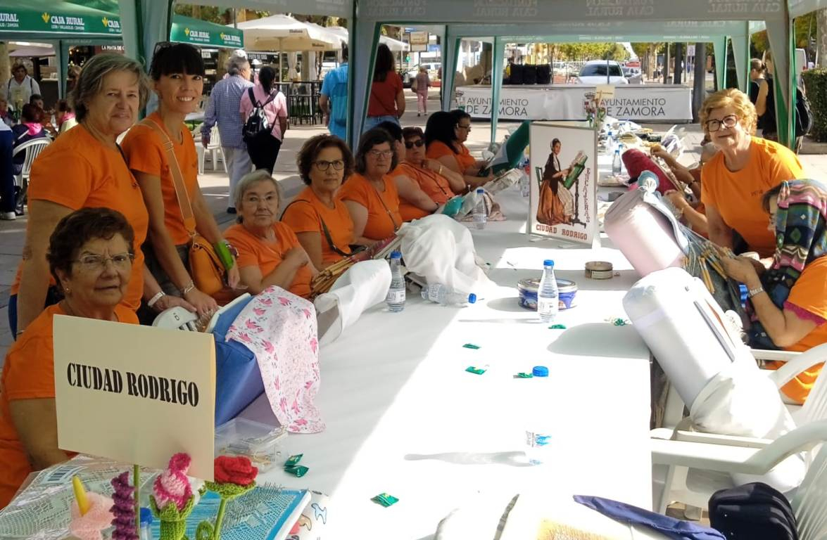Encajeras de Ciudad Rodrigo, Guinaldo y La Fuente acuden al 22º Encuentro de Zamora