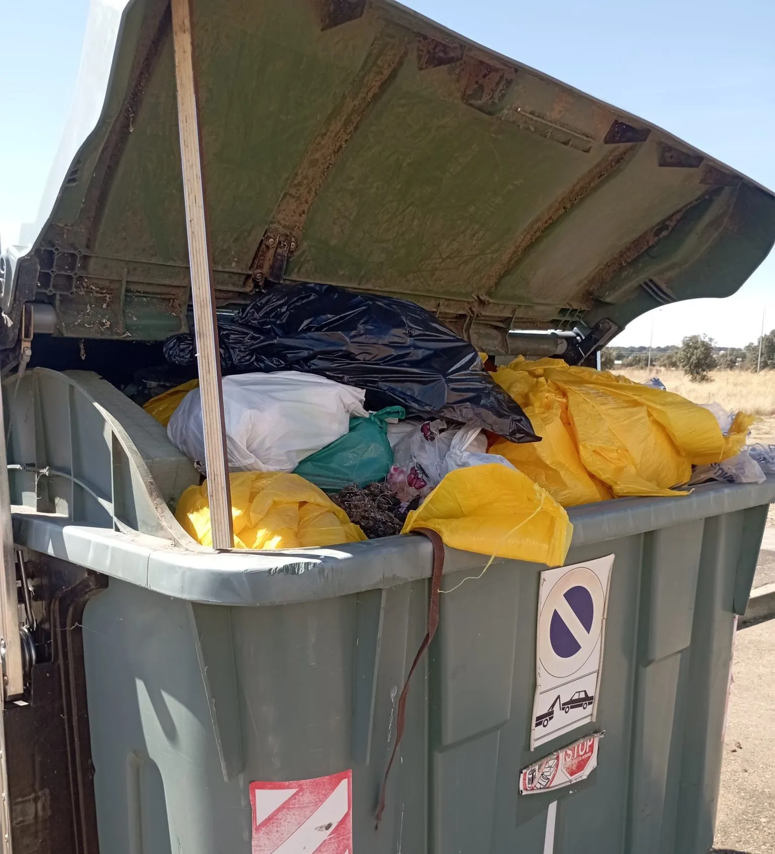 Foto 3 - Urbaser lleva 10 d&iacute;as sin recoger la basura de los contenedores del Pol&iacute;gono de Sancti-Sp&iacute;ritus