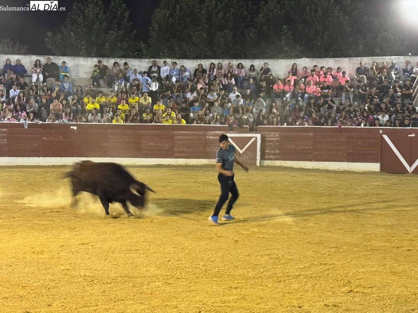 Exhibición de cortes, quiebros y saltos en Villoria