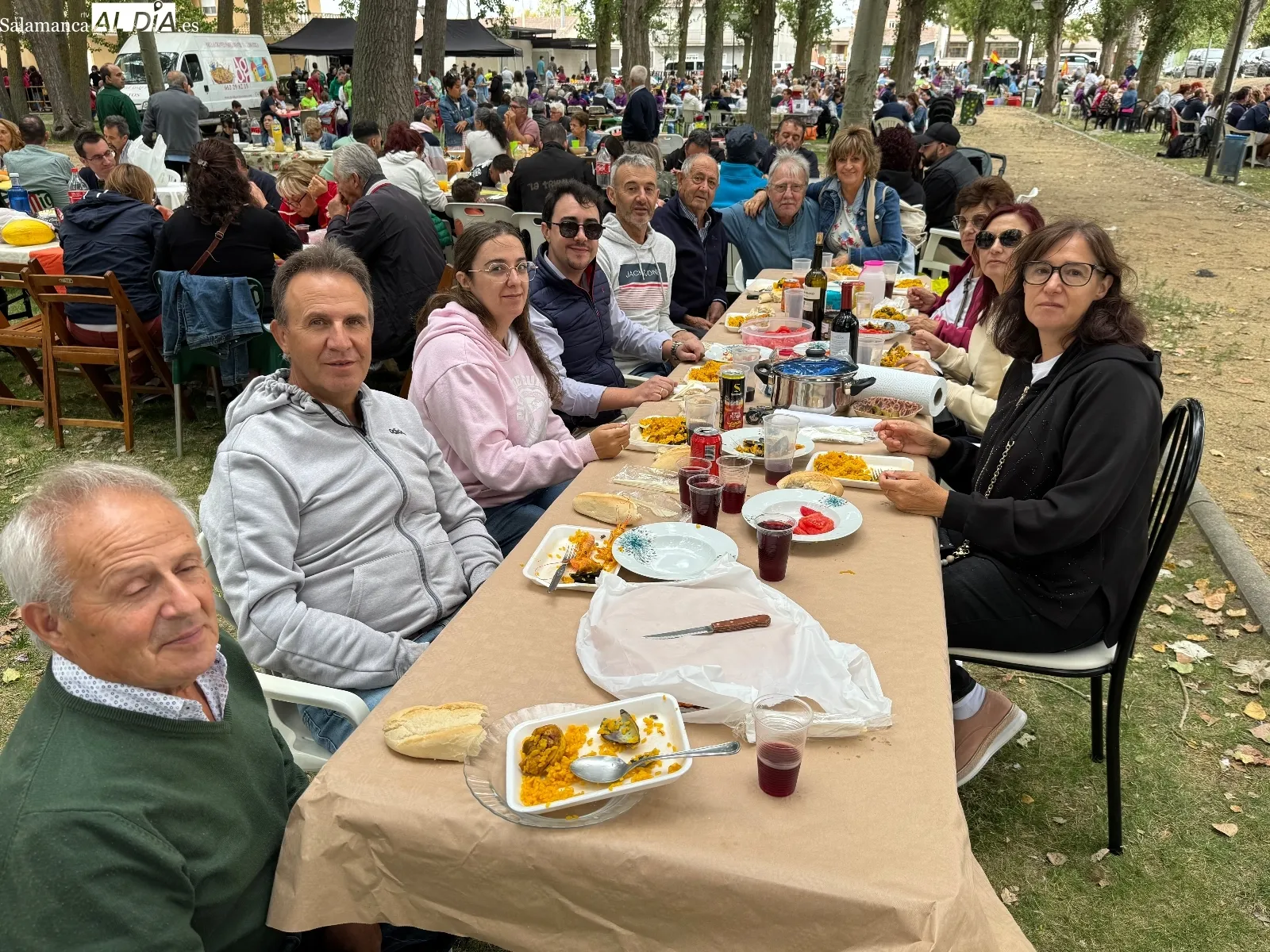 Paellada popular en Villoria