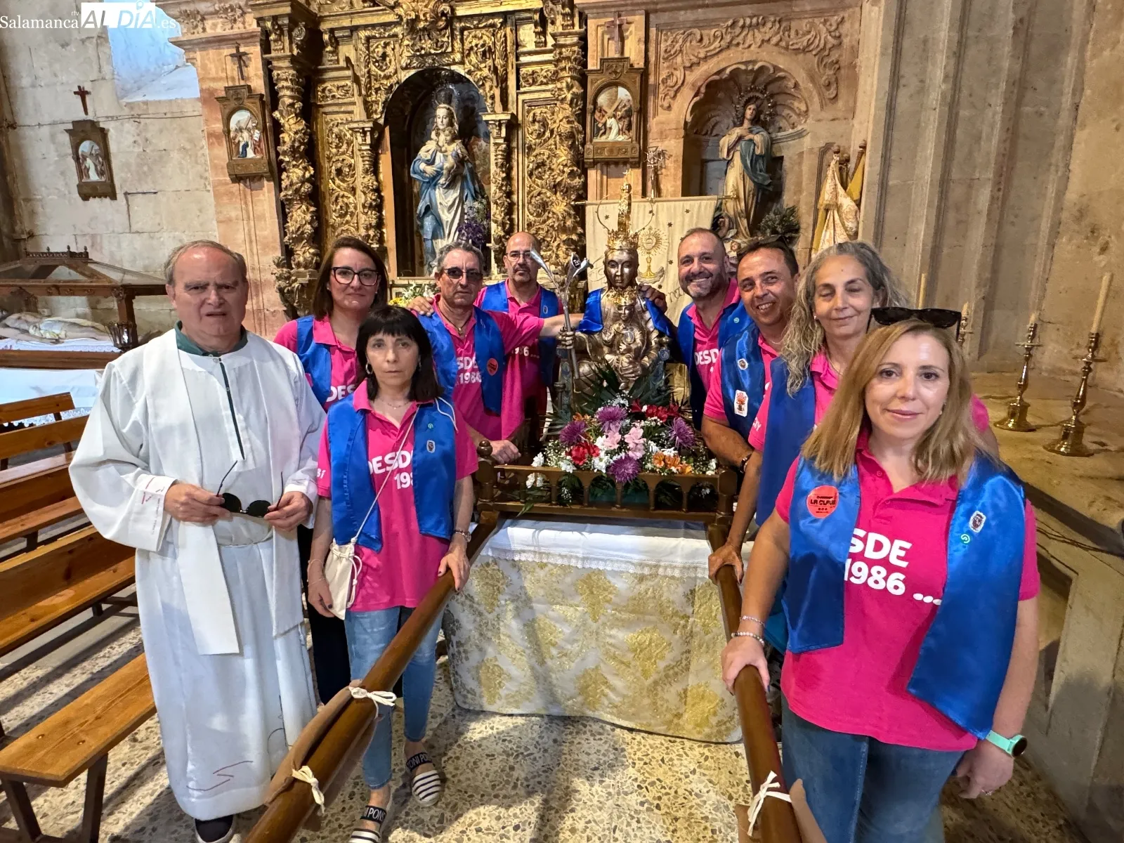 Procesión de la Virgen de la Vega en Villoria