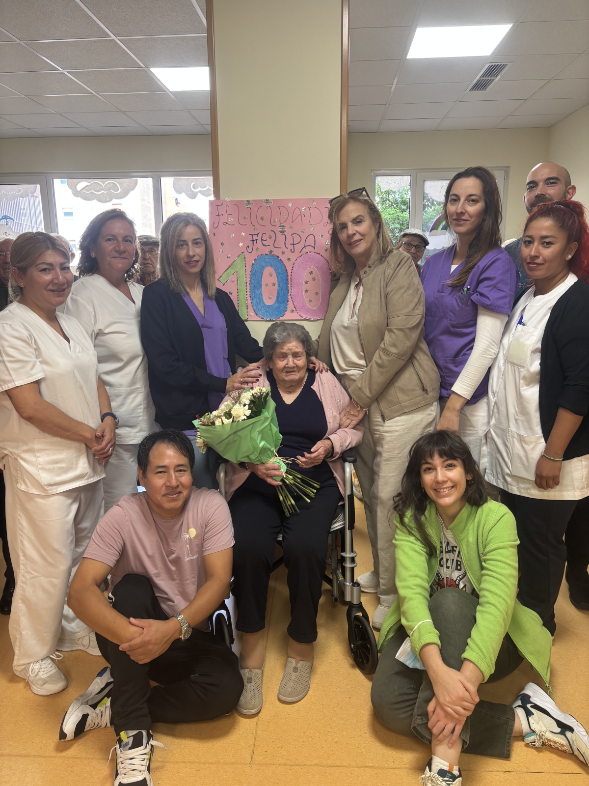 Felipa Pavón celebra su 100 cumpleaños en Salamanca