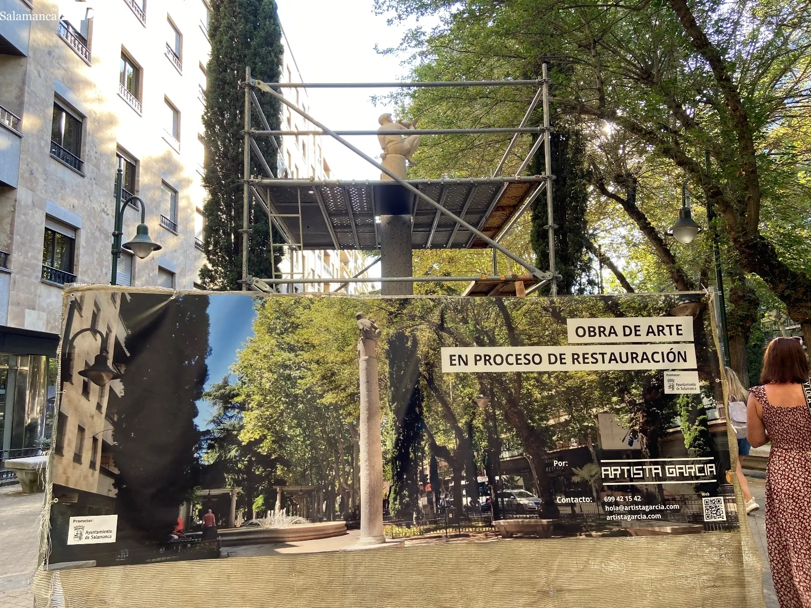 'Diario de un restaurador' : Así es la 'cirugía' artística a la que están sometiendo seis obras en Salamanca y que el artista charro narra en redes sociales 