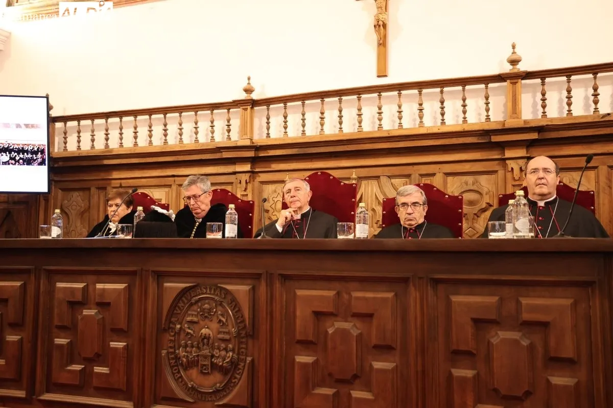 La Universidad Pontificia de Salamanca (UPSA) ha inaugurado su curso académico 2025-2026, coincidiendo con su 85 aniversario. Foto de David Sañudo