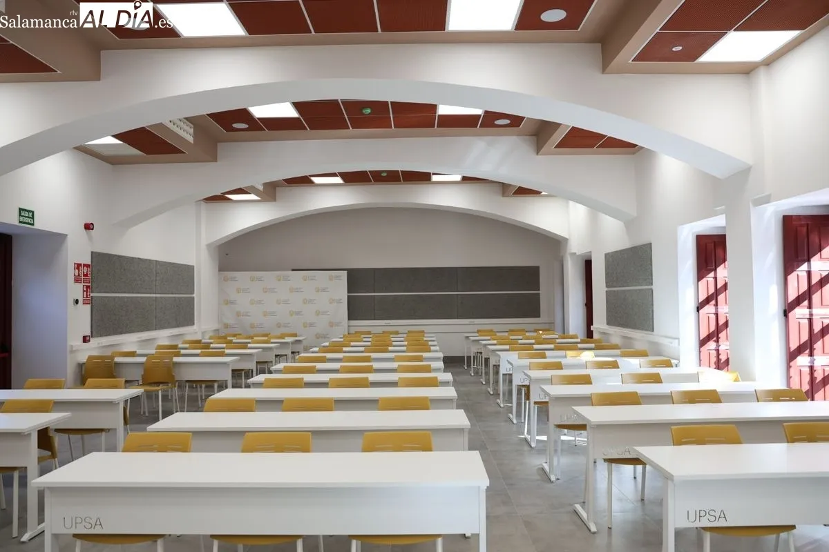 Nuevo aspecto de la Facultad de Psicología de la UPSA. Foto de David Sañudo