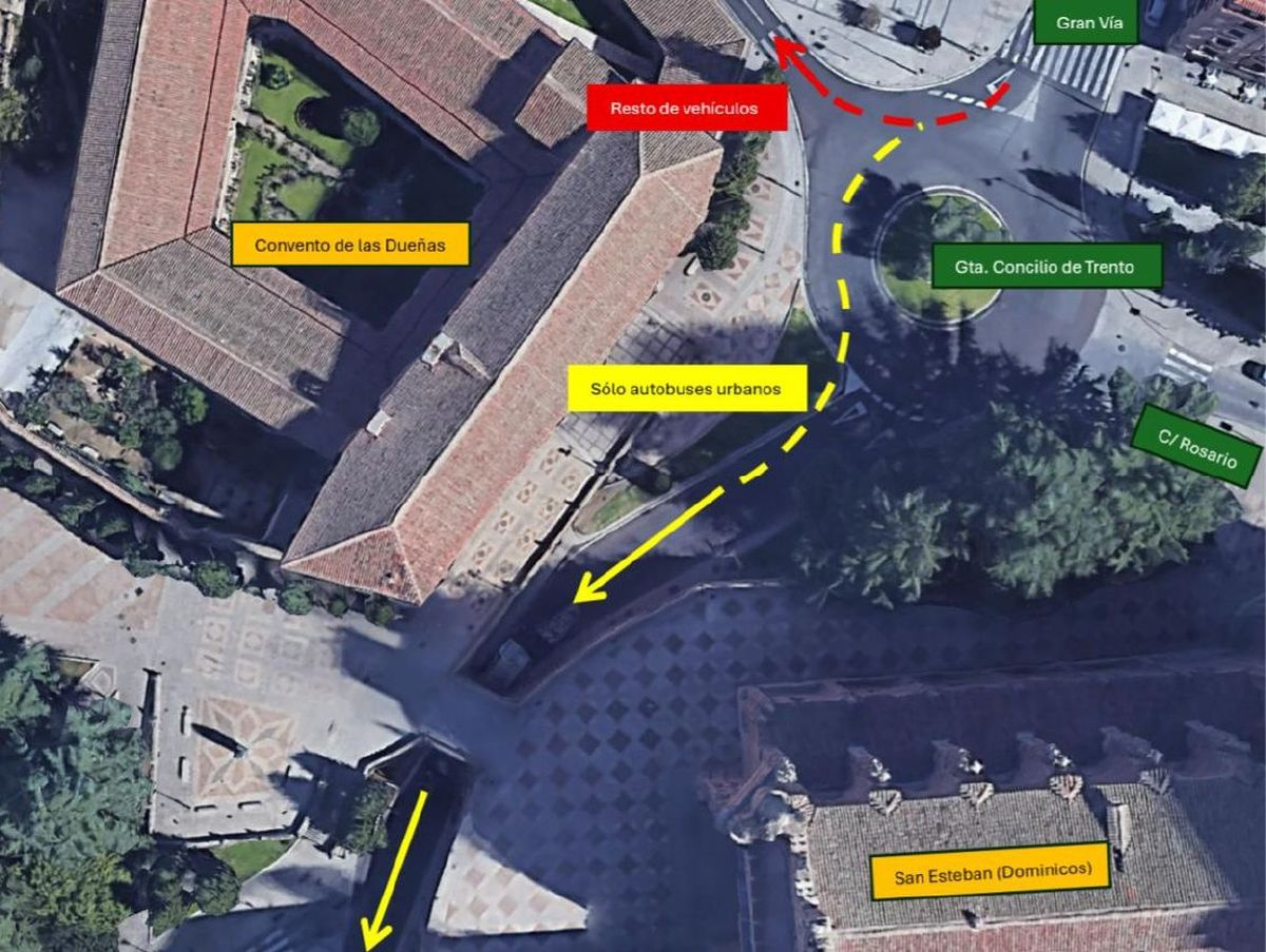Salamanca cambia el tráfico en San Esteban: nuevas rutas y calles
