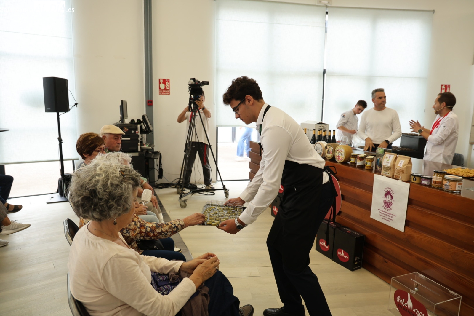 Cata y showcooking en Salamaq