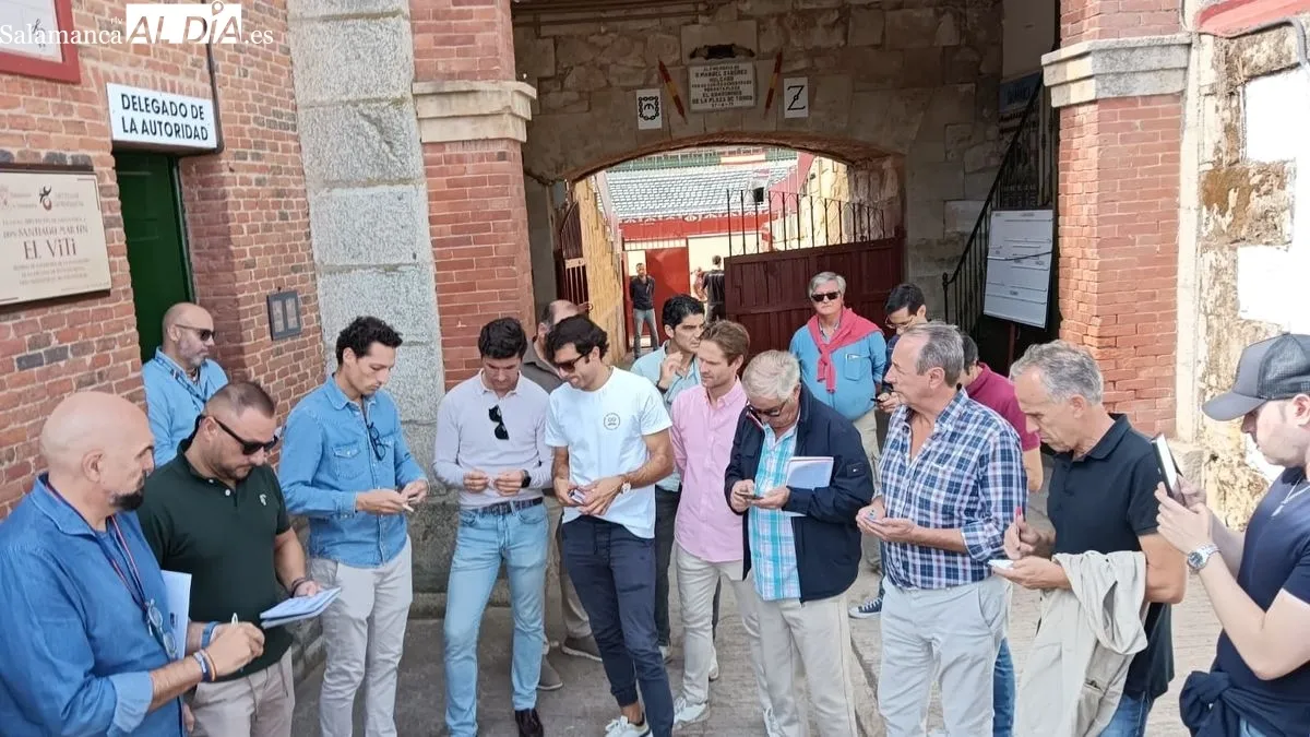 Sorteo de los novillos de Montalvo para la primera de feria en Salamanca 