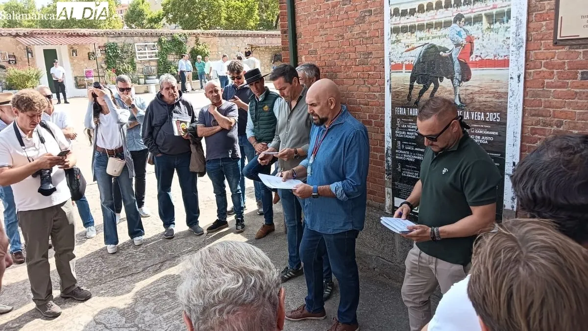 Sorteo de los novillos de Montalvo para la primera de feria en Salamanca 