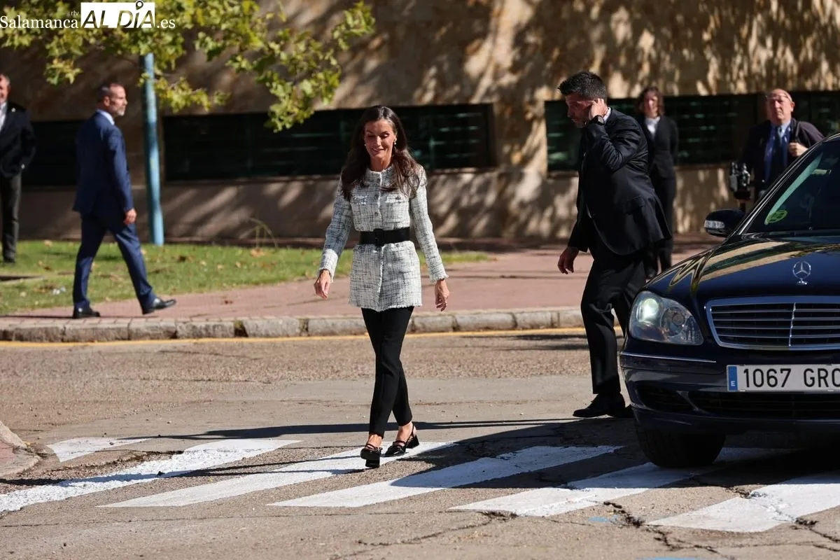 Llegada de la Reina Letizia al Campus Unamuno. Foto de Vanesa Martins
