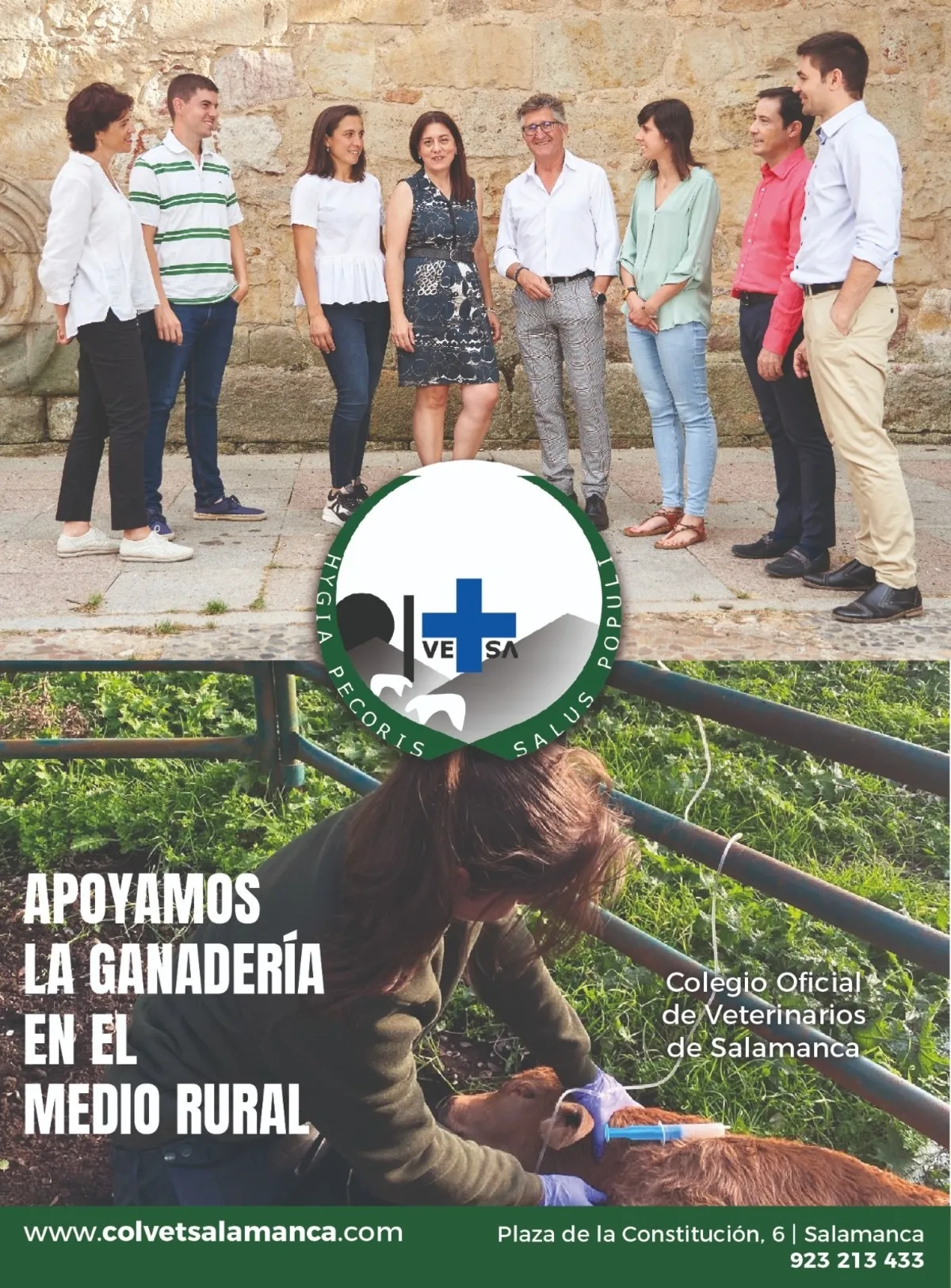 El Colegio de Veterinarios de Salamanca reivindica su papel crucial en salud pública y seguridad alimentaria