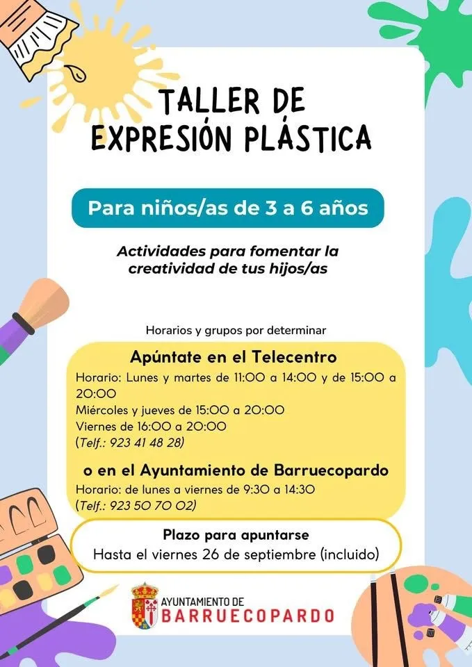 Foto 4 - Deporte, inform&aacute;tica y arte: Barruecopardo abre la inscripci&oacute;n a sus talleres para dinamizar el municipio