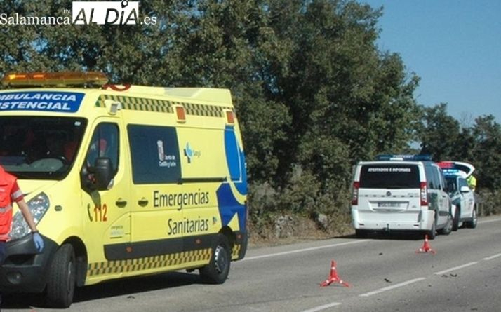 Herido en un accidente en la A-66 en Villares de la Reina