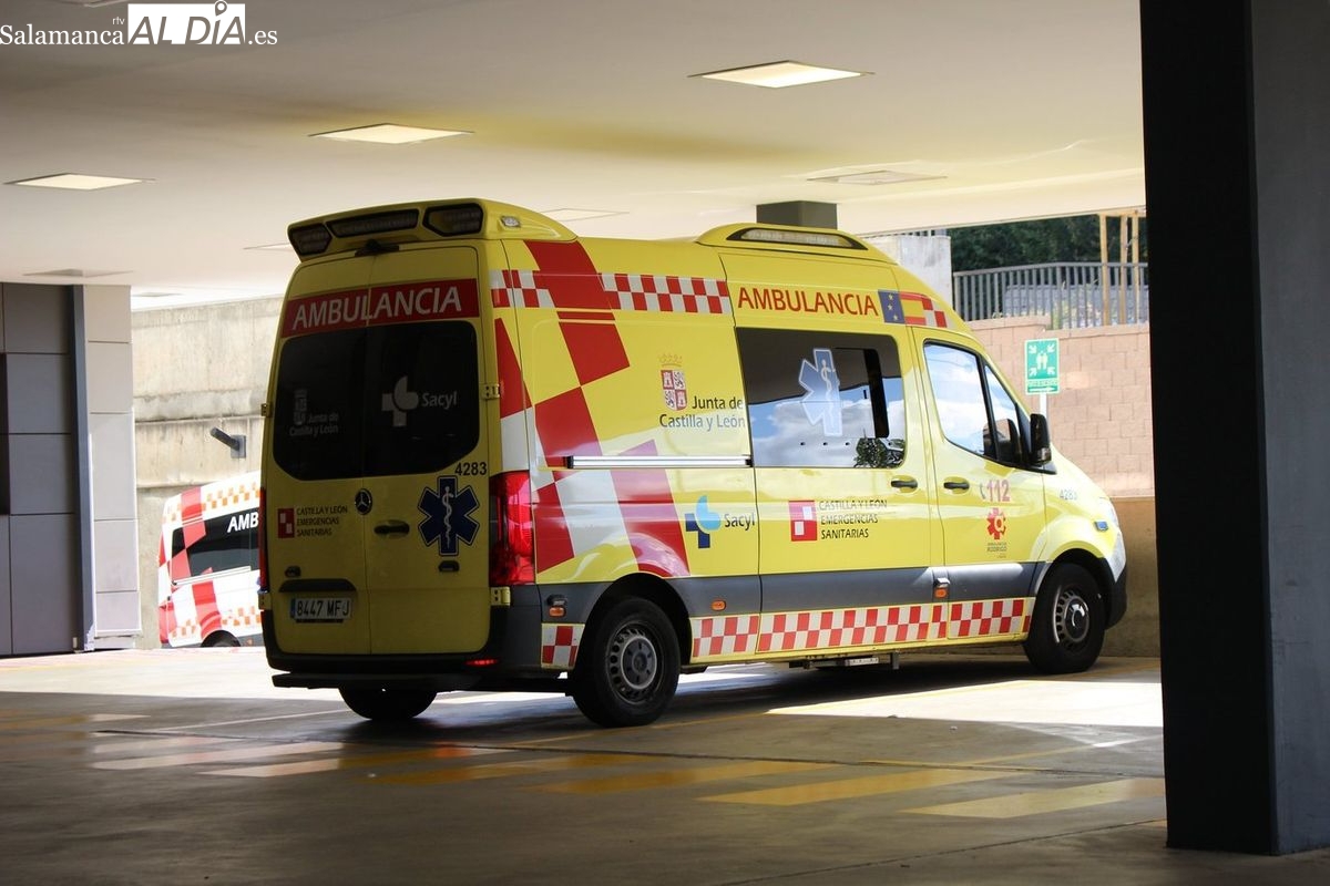 Motorista herido en Salamanca tras chocar con un coche