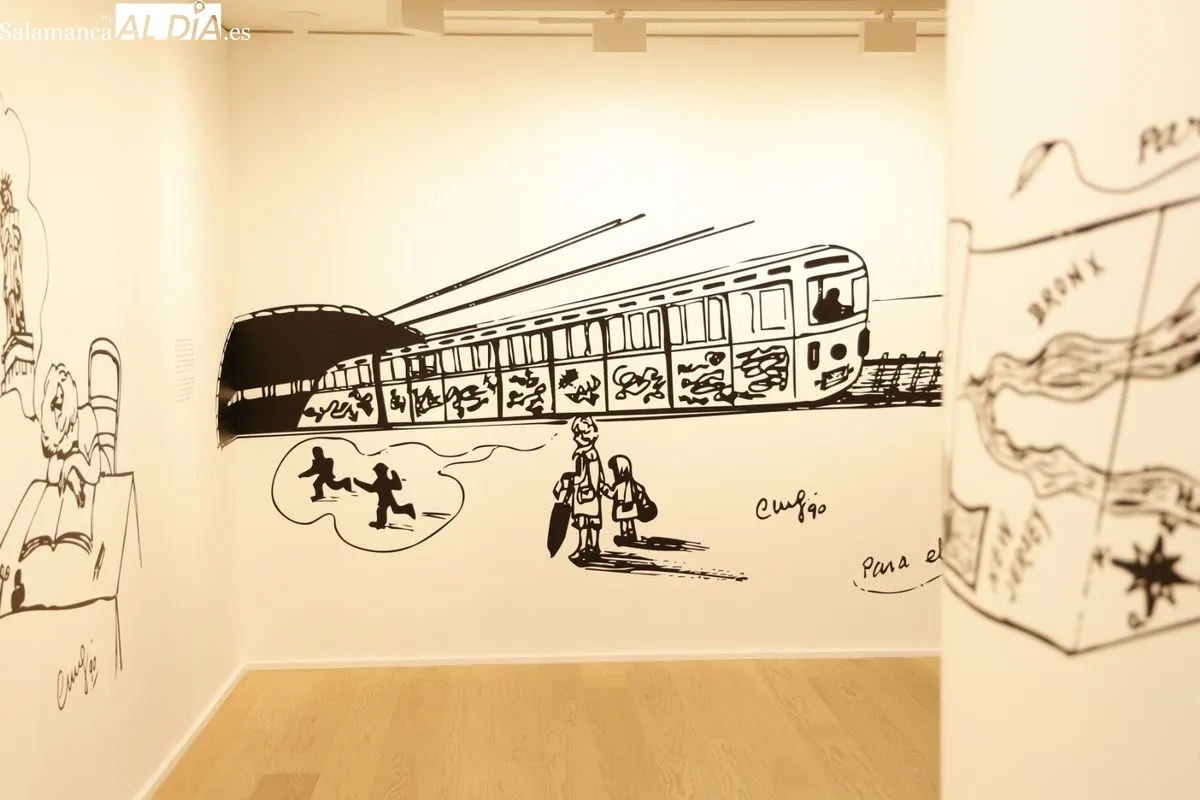 La Universidad de Salamanca rinde homenaje a la escritora Carmen Martín Gaite con la exposición 'Caperucita en Manhattan y otros cuentos', en el Centro Internacional del Español. Foto de David Sañudo