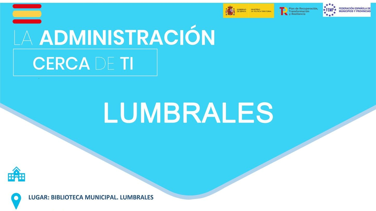 Taller de administración electrónica en Lumbrales: fechas y trámites