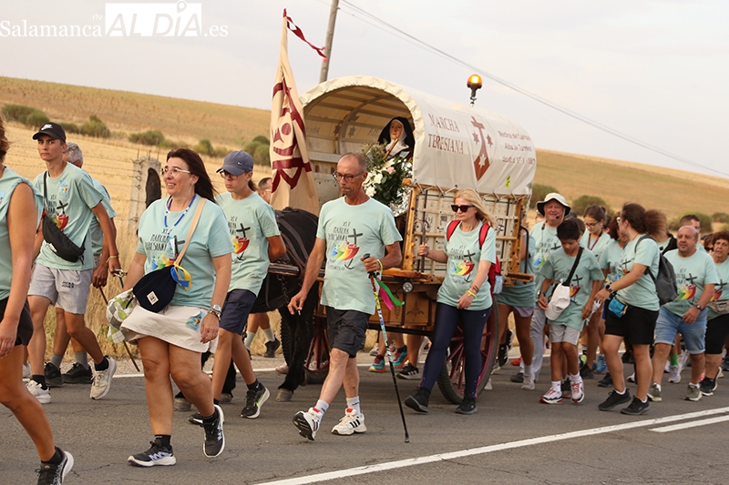 Marcha Teresiana 2025: así fue la llegada a Alba de Tormes