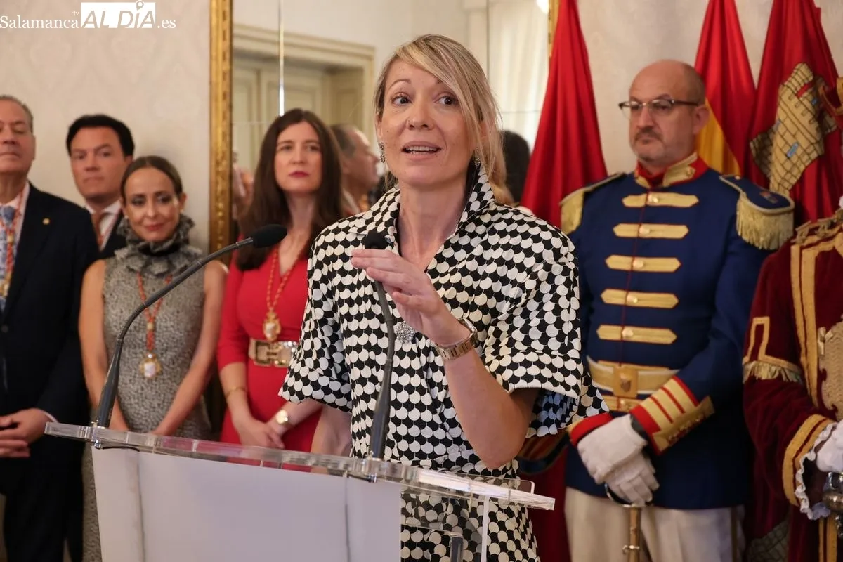 Sara Cuadrado-Castaño recuerda su infancia y habla del presente en el pregón de fiestas | FOTOS: David Sañudo 
