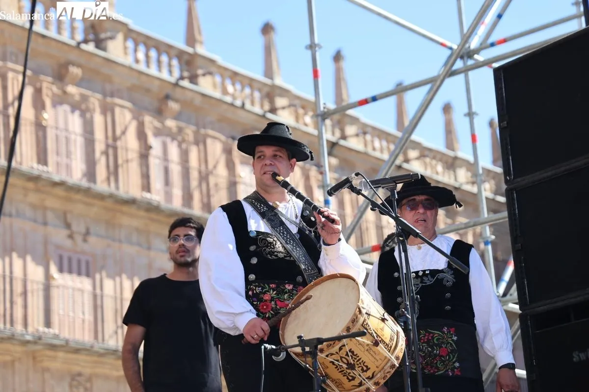 Los tamborileros toman la Plaza Mayor de Salamanca en su XXXVII gran día | FOTOS: David Sañudo 