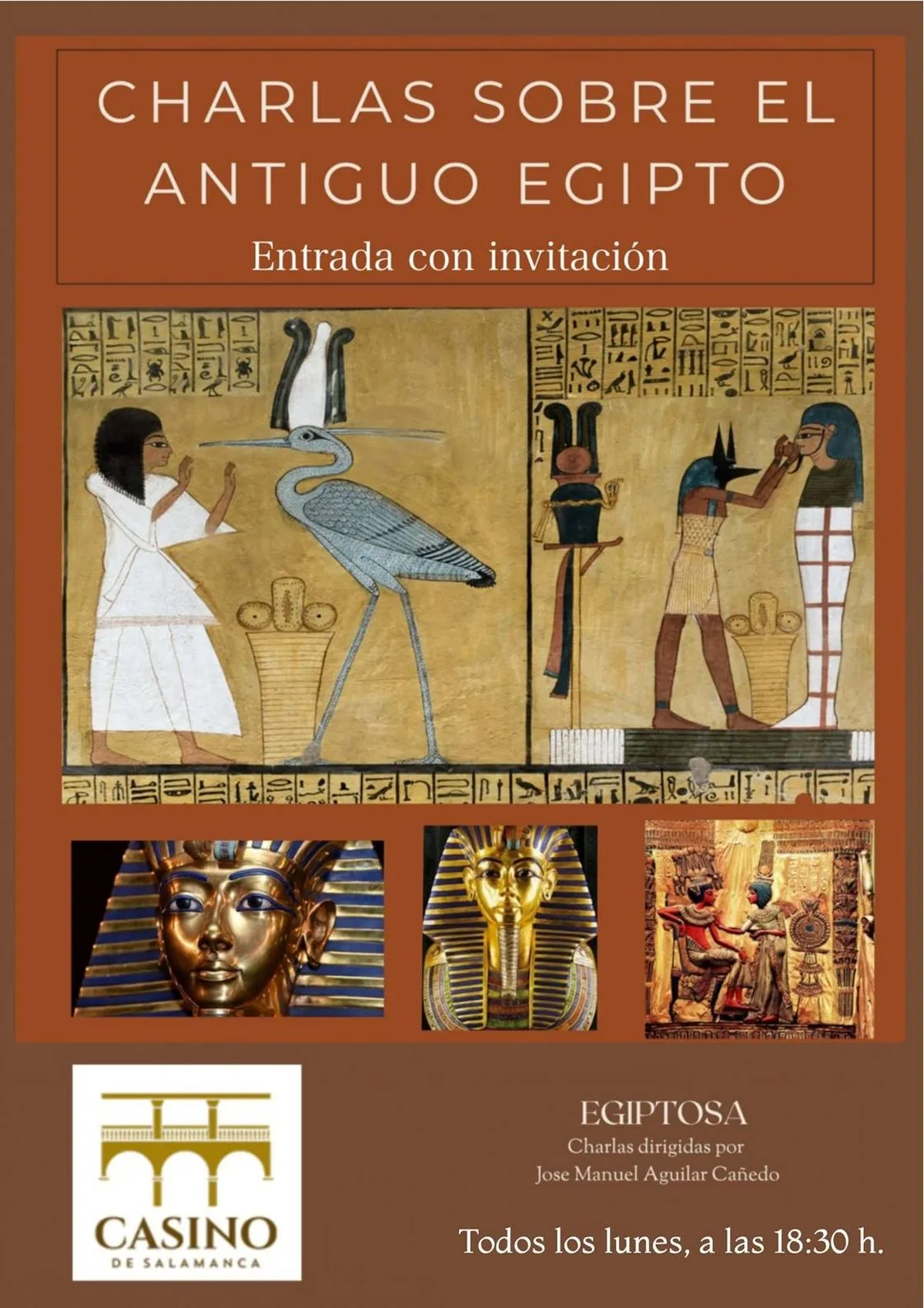 Charlas sobre el antiguo Egipto en el Casino