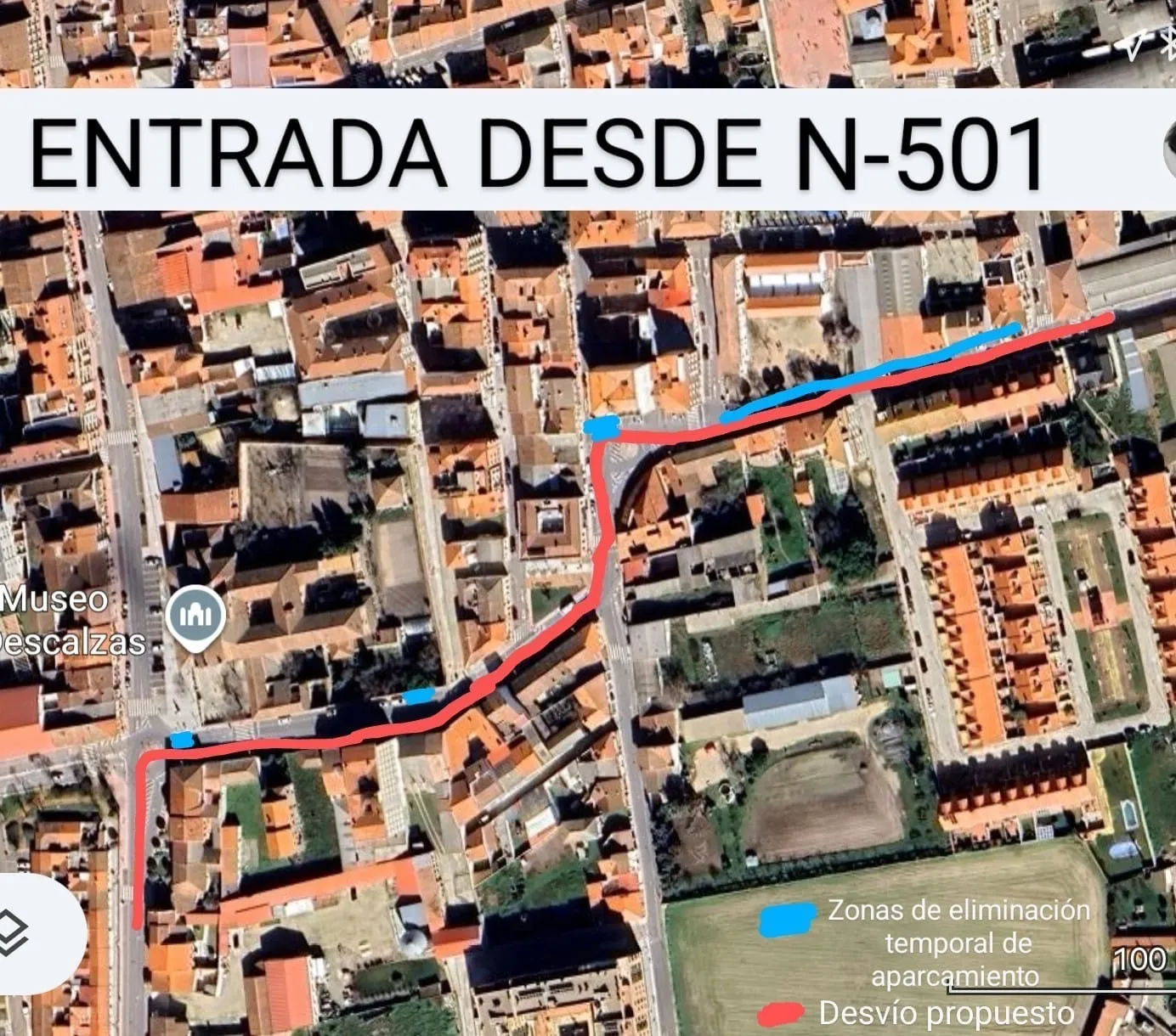 Foto 2 - Pe&ntilde;aranda en Com&uacute;n plantea mejoras para los desv&iacute;os previstos en las obras de la calle del Carmen