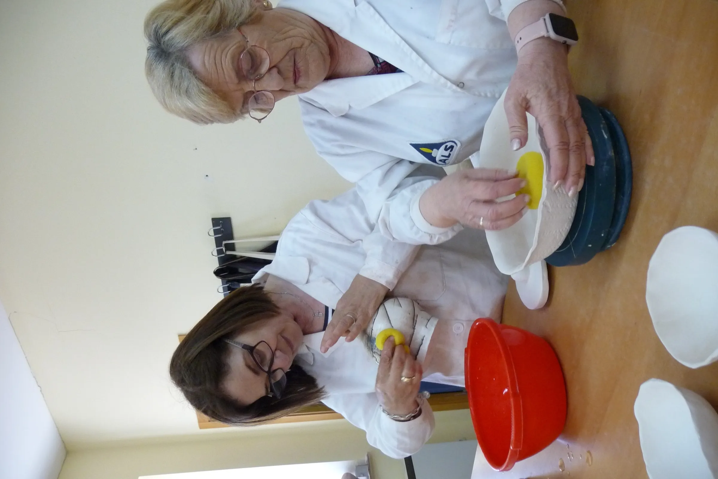 Alumnos de alfarería