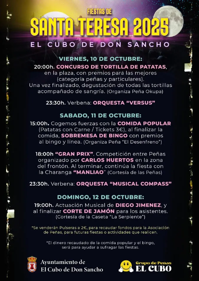 Foto 2 - Verbenas, un 'Gran Prix' y concursos gastron&oacute;micos para honrar a Santa Teresa en El Cubo de Don Sancho