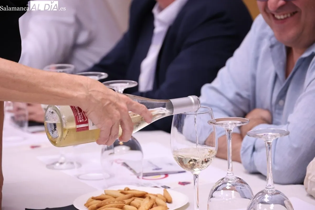 Cata de vinos de la Sierra de Francia en la Cámara de Comercio de Salamanca. Foto: David Sañudo