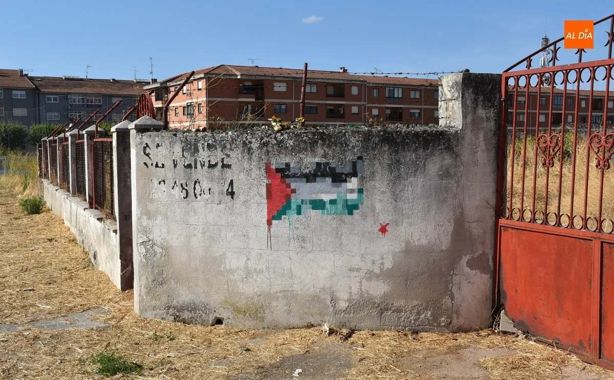 Foto 2 - Las calles mirobrigenses mantienen gui&ntilde;os a Palestina
