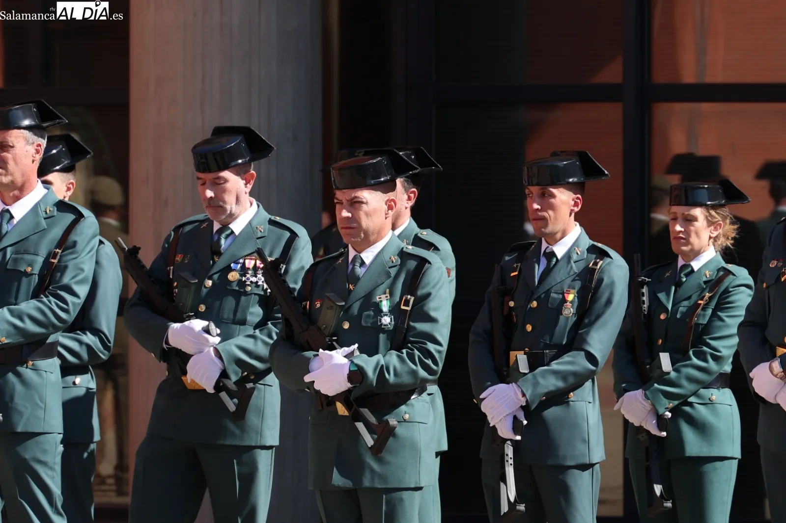 Homenaje a la patrona en la Comandancia de la Guardia Civil en Salamanca | Fotos: David Sañudo