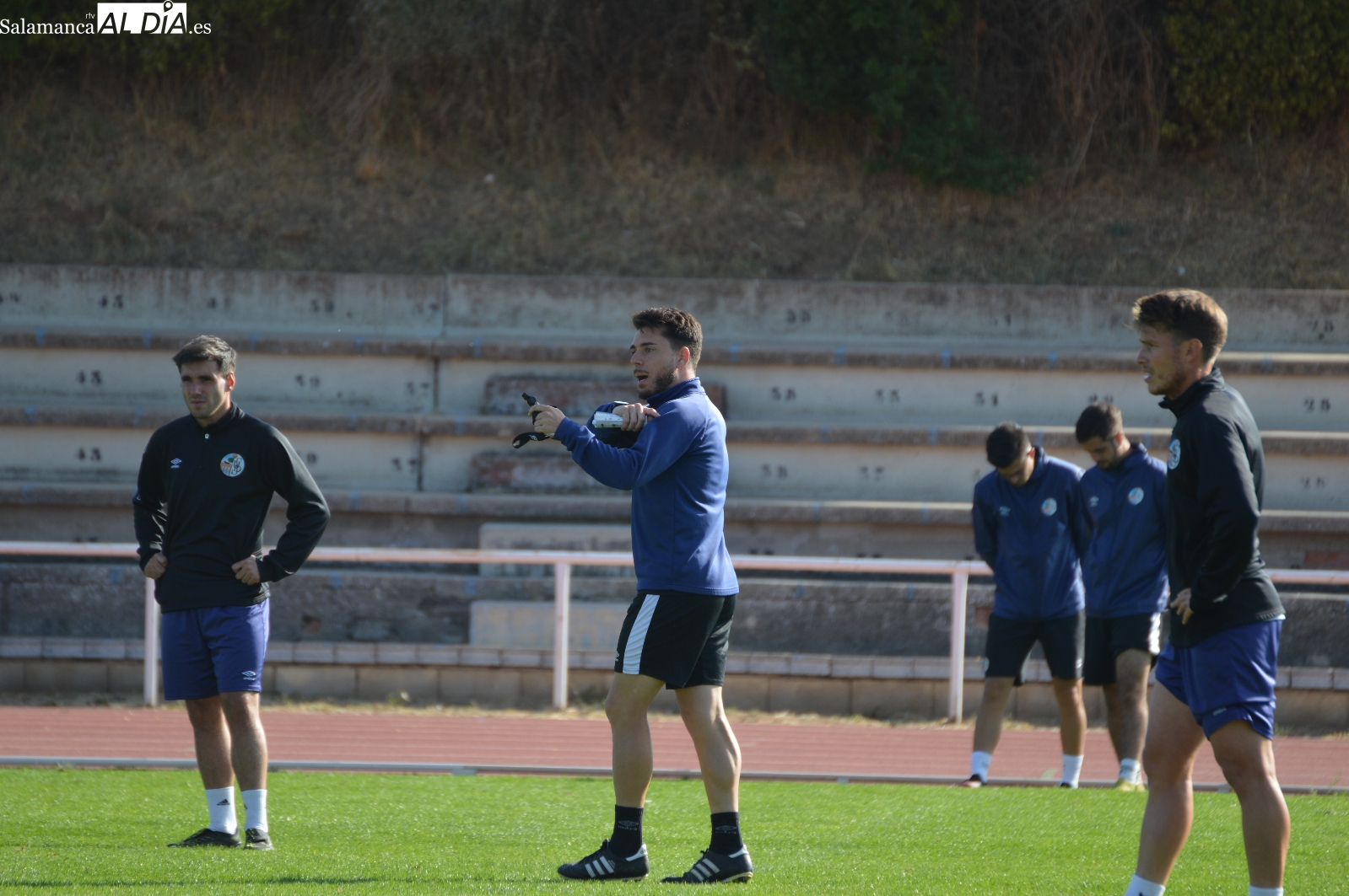 FOTOS | Dani Hernández se prueba en el entrenamiento del Salamanca UDS y Mancebo deja atrás el susto del día anterior