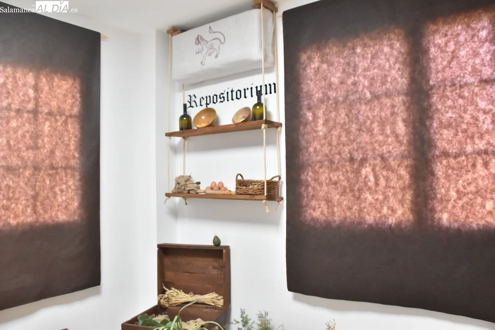Fotografías del nuevo espacio que se ha recreado en Santa Marta con motivo del convento benedictino que existió en el lugar, tras un documento de 1194 | FOTOS: Vanesa Martins 
