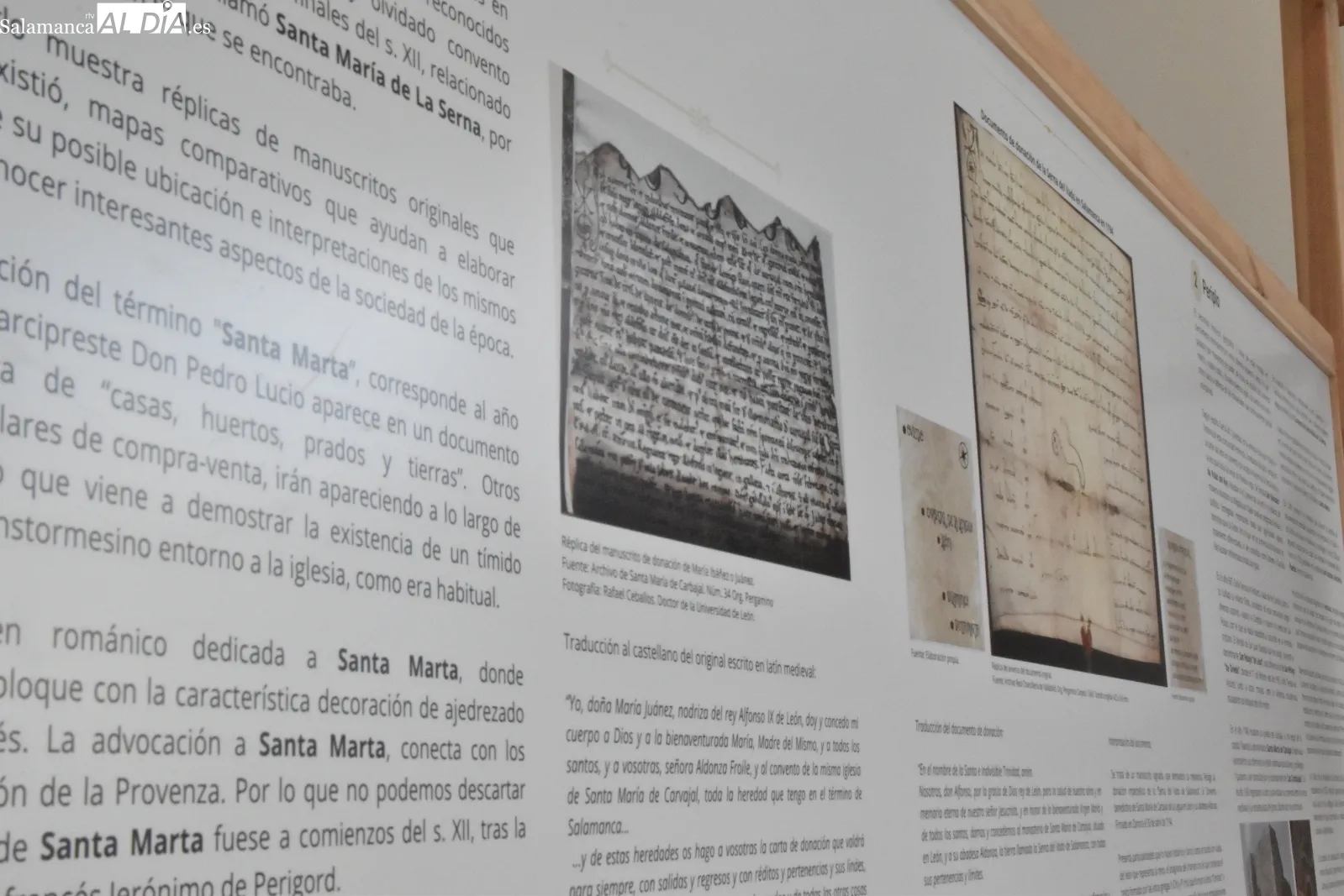 Fotografías del nuevo espacio que se ha recreado en Santa Marta con motivo del convento benedictino que existió en el lugar, tras un documento de 1194 | FOTOS: Vanesa Martins 