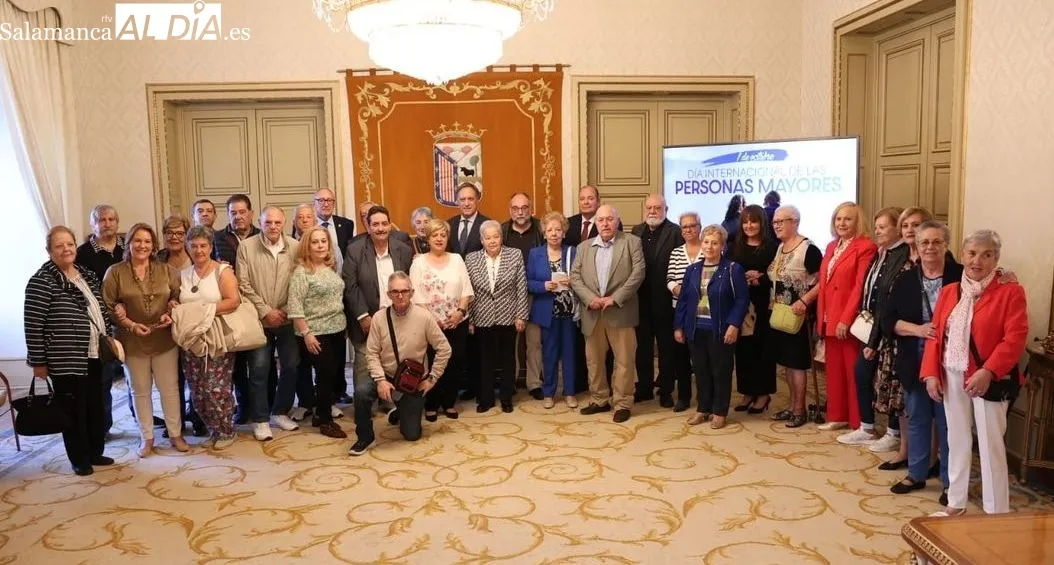 Acto del Día de los Mayores en el Ayuntamiento de Salamanca. Foto de David Sañudo