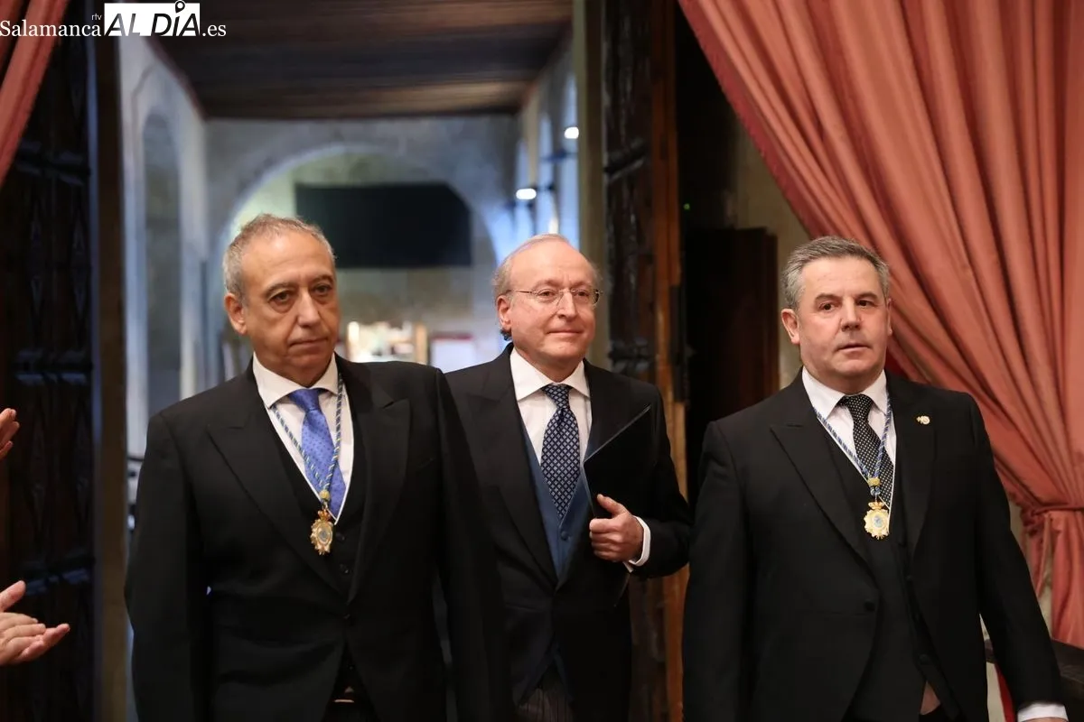 Acto de ingreso del Emiliano Hernández Galilea en la Real Academia de Medicina de Salamanca. Foto: David Sañudo