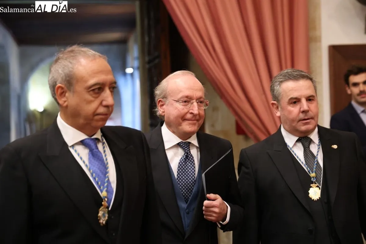 Acto de ingreso del Emiliano Hernández Galilea en la Real Academia de Medicina de Salamanca. Foto: David Sañudo